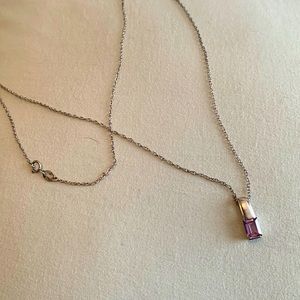 Sterling silver amethyst necklace